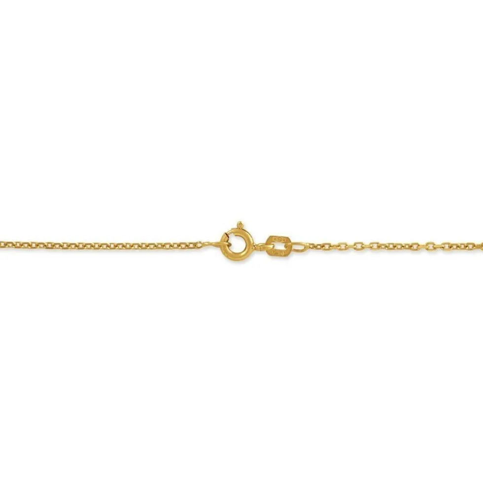Chaîne Igoa Maille Forçat Diamantee Or Jaune