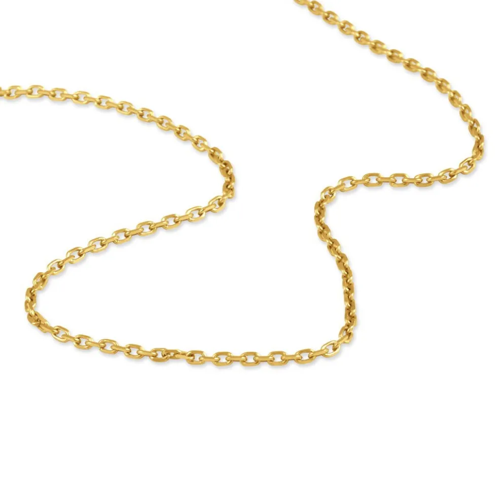 Chaîne Igoa Maille Forçat Diamantee Or Jaune