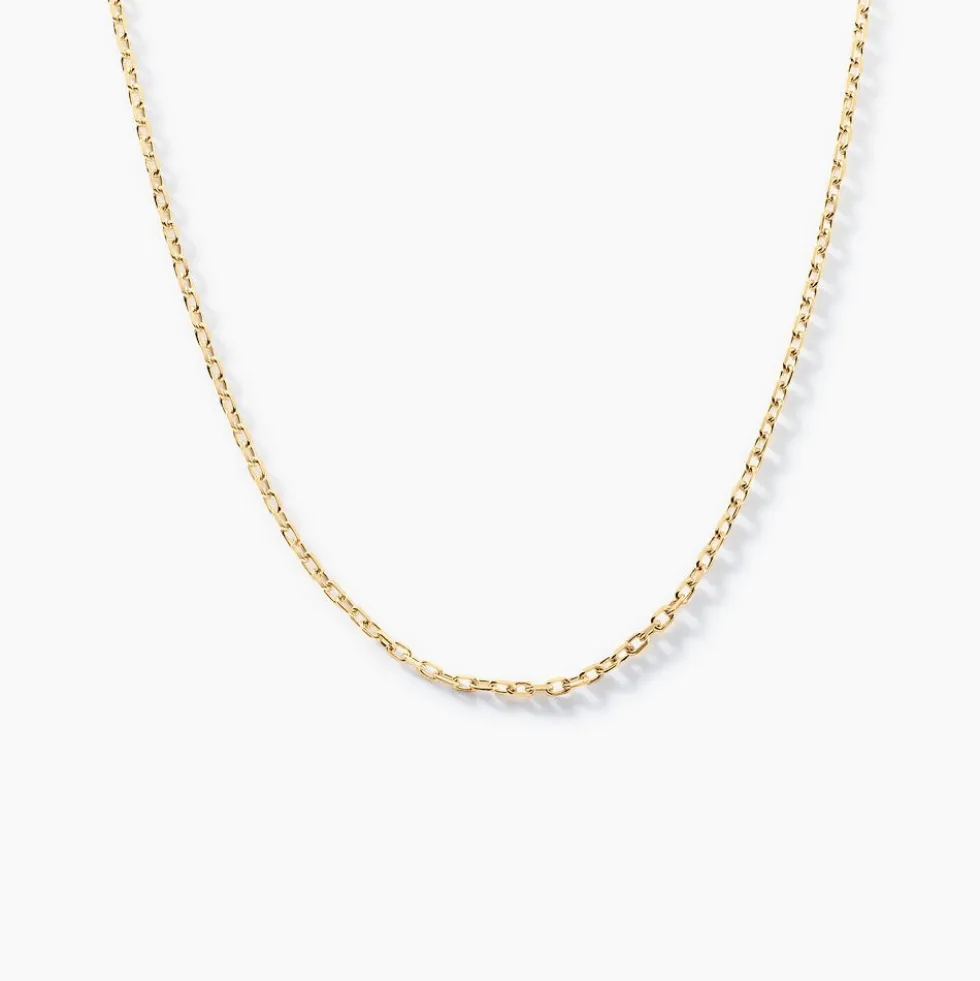 Chaîne Igoa Maille Forçat Diamantee Or Jaune