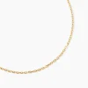 Chaîne Igoa Maille Forçat Diamantee Or Jaune