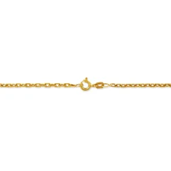 Chaîne Igoa Maille Forçat Diamantee Or Jaune