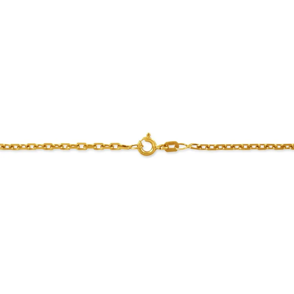 Chaîne Igoa Maille Forçat Diamantee Or Jaune