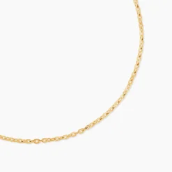 Chaîne Igoa Maille Forçat Diamantee Or Jaune