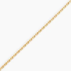 Chaîne Igoa Maille Forçat Diamantee Or Jaune