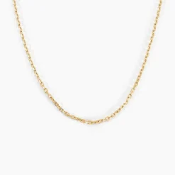 Chaîne Igoa Maille Forçat Diamantee Or Jaune