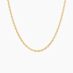 Chaîne Igoa Maille Forçat Diamantee Or Jaune