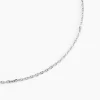 Chaîne Igoa Maille Forçat Diamantee Or Blanc
