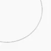 Chaîne Igoa Maille Forçat Diamantee Or Blanc