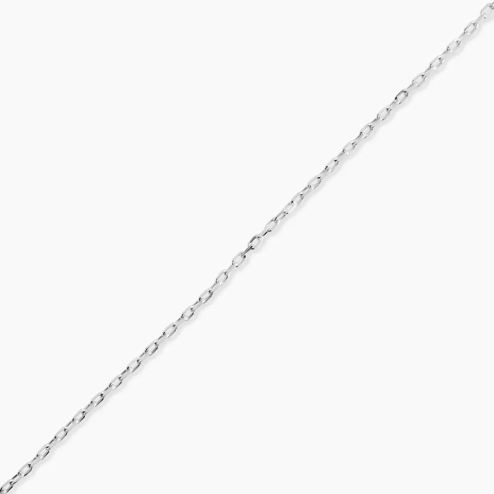 Chaîne Igoa Maille Forçat Diamantee Or Blanc