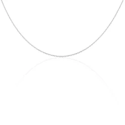 Chaîne Igoa Maille Forçat Diamantee Or Blanc
