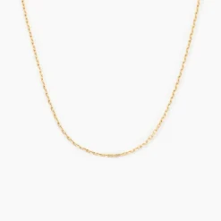 Chaîne Igoa Maille Forçat Diamantee Or Jaune