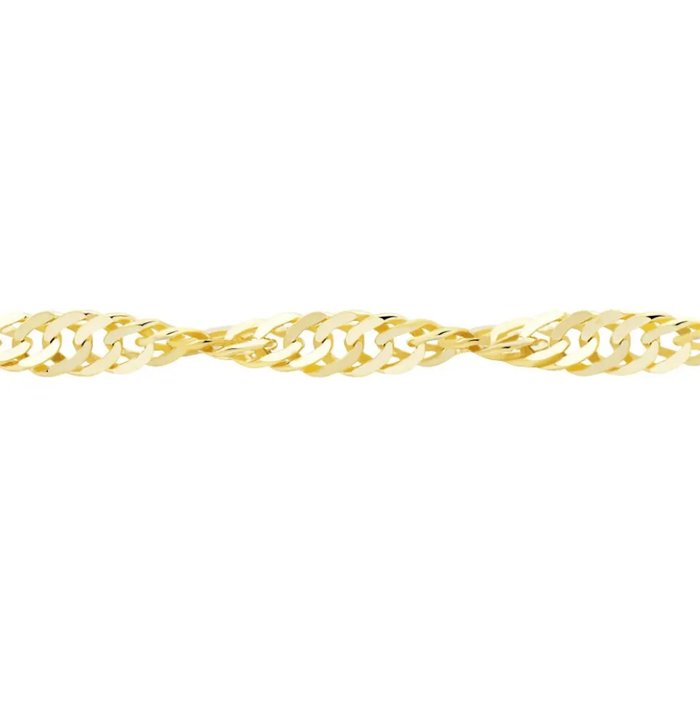 Chaîne Imanie Maille Singapour Or Jaune