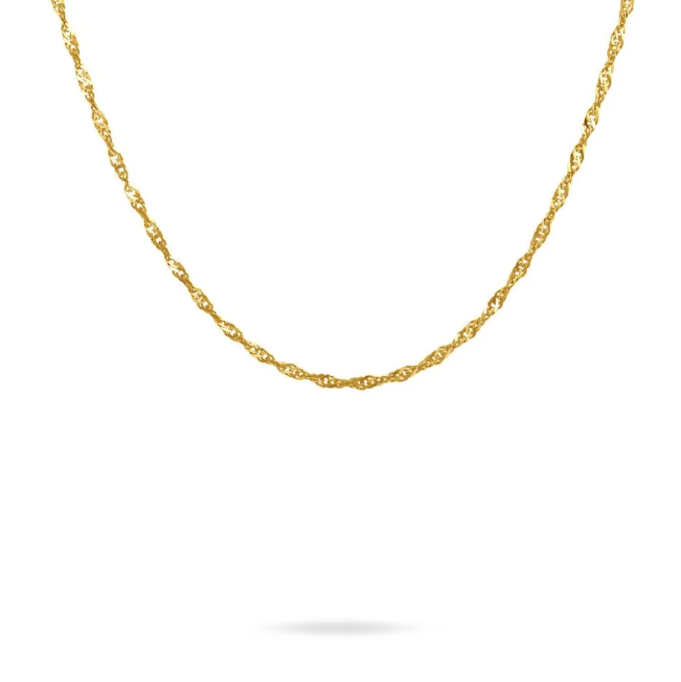 Chaîne Imanie Maille Singapour Or Jaune