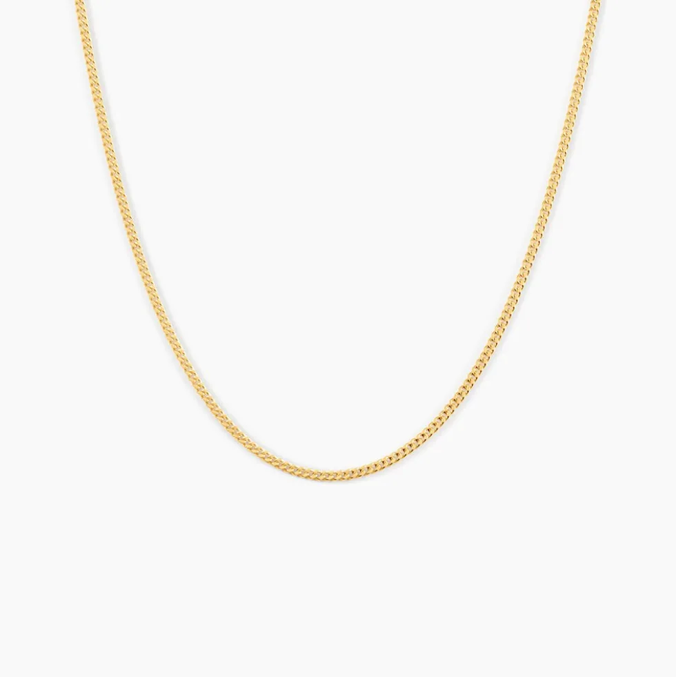 Chaîne Ixia Maille Gourmette Diamantee Or Jaune