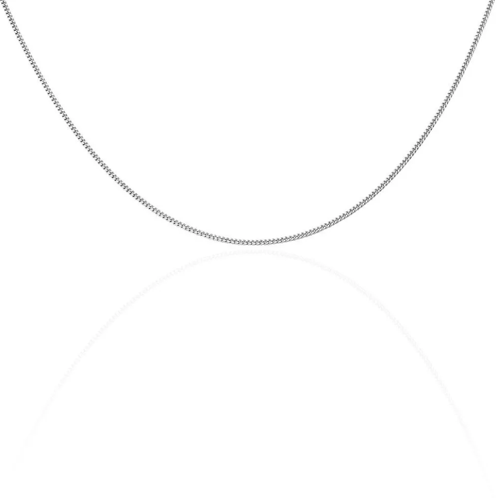 Chaîne Maille Gourmette Or Blanc