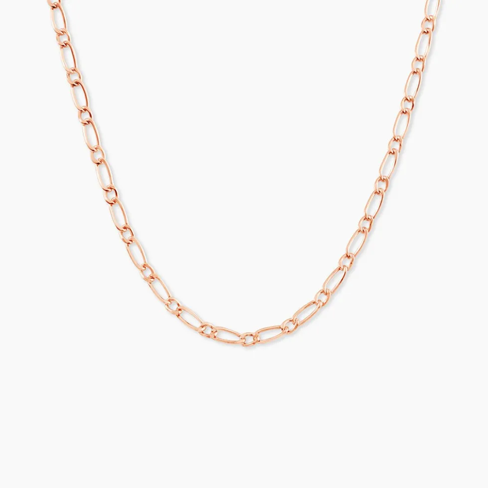 Chaîne Ophelio Maille Alternee 1/1 Or Rose