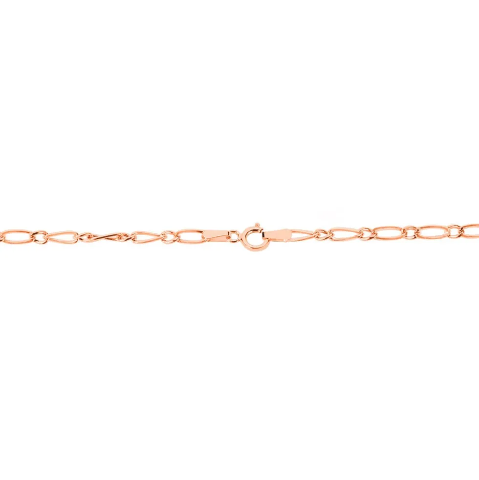 Chaîne Ophelio Maille Alternee 1/1 Or Rose