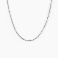 Chaîne Shanone Argent Blanc