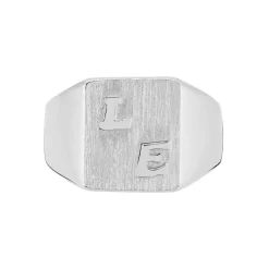 Chevaliere Argent Blanc Gringoire Carree