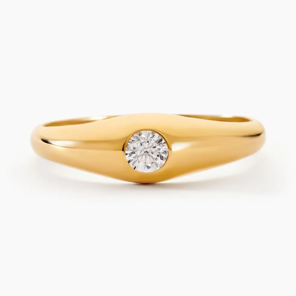Chevaliere Maxime Or Jaune Oxyde
