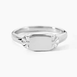 Chevalière Darian Argent Blanc
