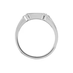 Chevalière Darian Argent Blanc