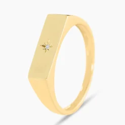 Chevalière Dulcibella Or Jaune Diamant