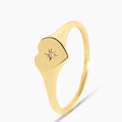 Chevalière Dulcibella Or Jaune Diamant
