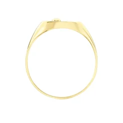 Chevalière Glynn Or Jaune Onyx Diamant