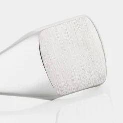 Chevalière Gringoire Argent Blanc