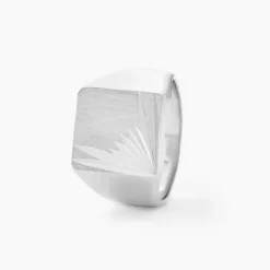 Chevalière Henry Argent Blanc