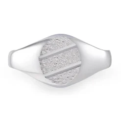 Chevalière Kety Argent Blanc