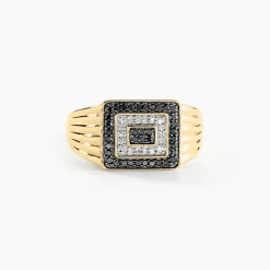 Chevalière Luukas Or Jaune Diamant