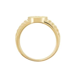 Chevalière Plaqué Or Jaune Haakon Onyx