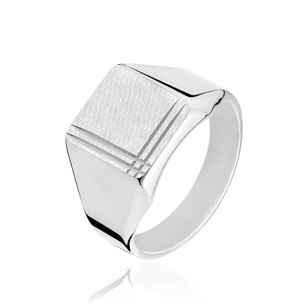Chevalière Sumeyra Argent Blanc