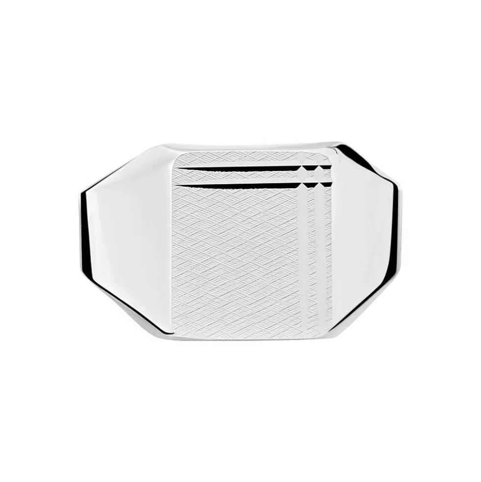 Chevalière Sumeyra Argent Blanc
