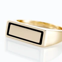 Chevalière Tommi Plaqué Or Jaune