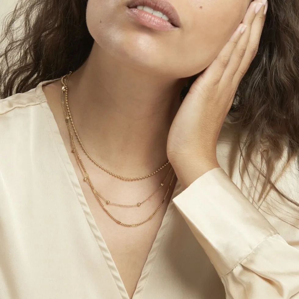 Collier Abigayle Acier Doré