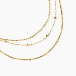 Collier Abigayle Acier Doré