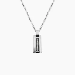 Collier Acier Bicolore