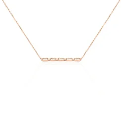 Collier Adali Argent Rose Oxyde De Zirconium
