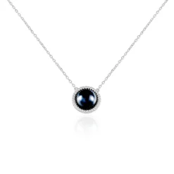 Collier Adelyne Argent Blanc Céramique