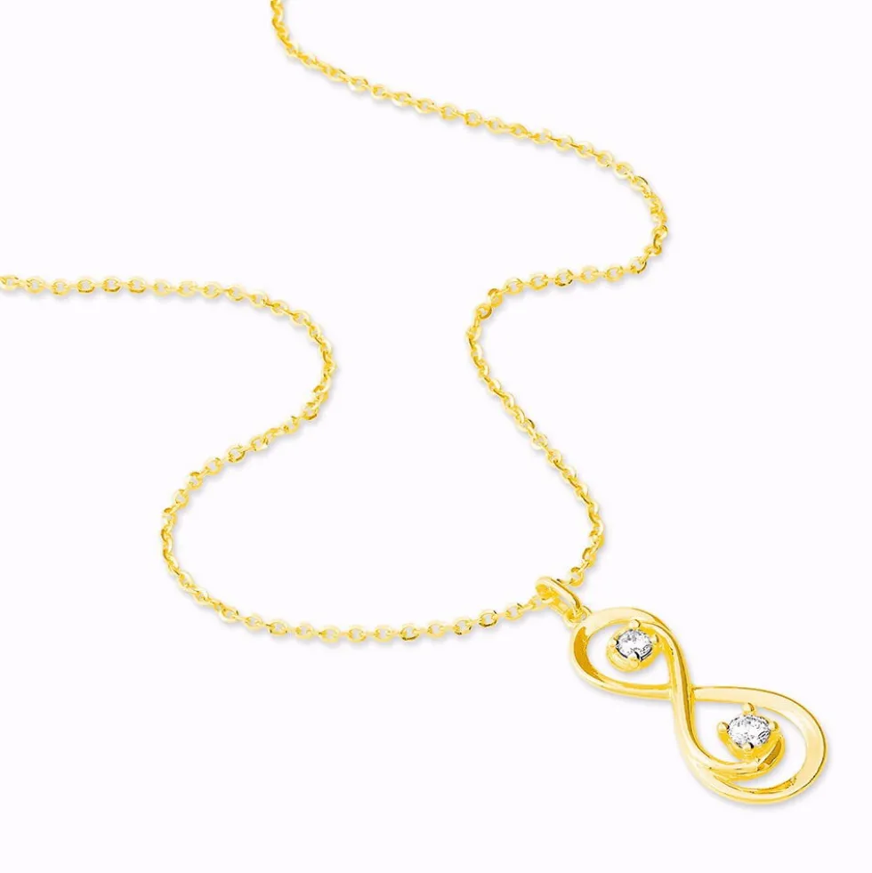 Collier Ademar Or Jaune Oxyde De Zirconium