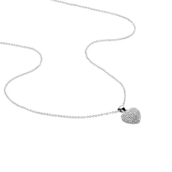 Collier Adoucha Argent Blanc Oxyde De Zirconium