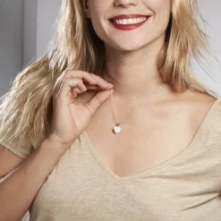 Collier Adoucha Argent Blanc Oxyde De Zirconium