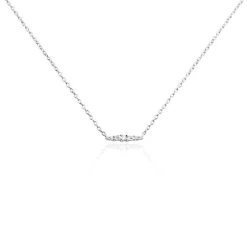 Collier Adriaan Argent Blanc Oxyde De Zirconium