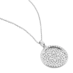 Collier Agnete Argent Blanc Oxyde De Zirconium