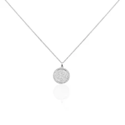 Collier Agnete Argent Blanc Oxyde De Zirconium