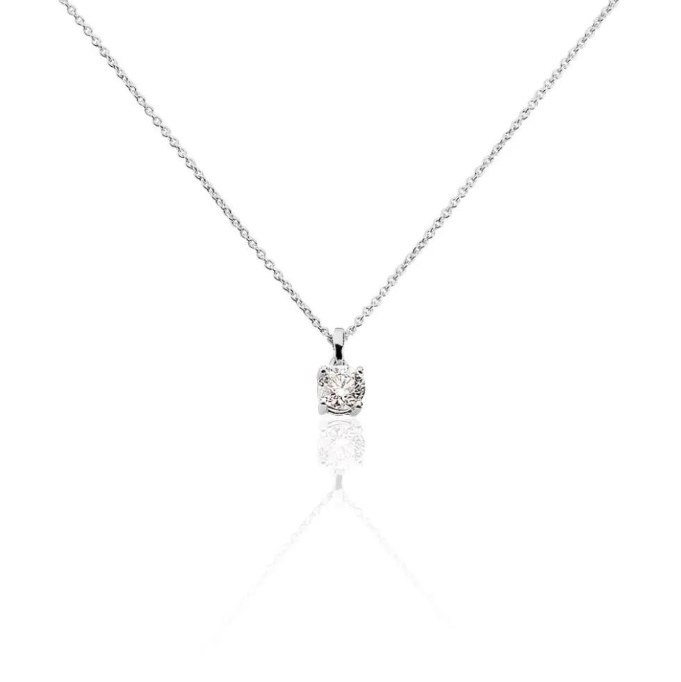 Collier Alexandra Or Blanc Diamant