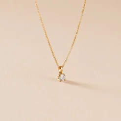 Collier Alexandra Or Jaune Diamant